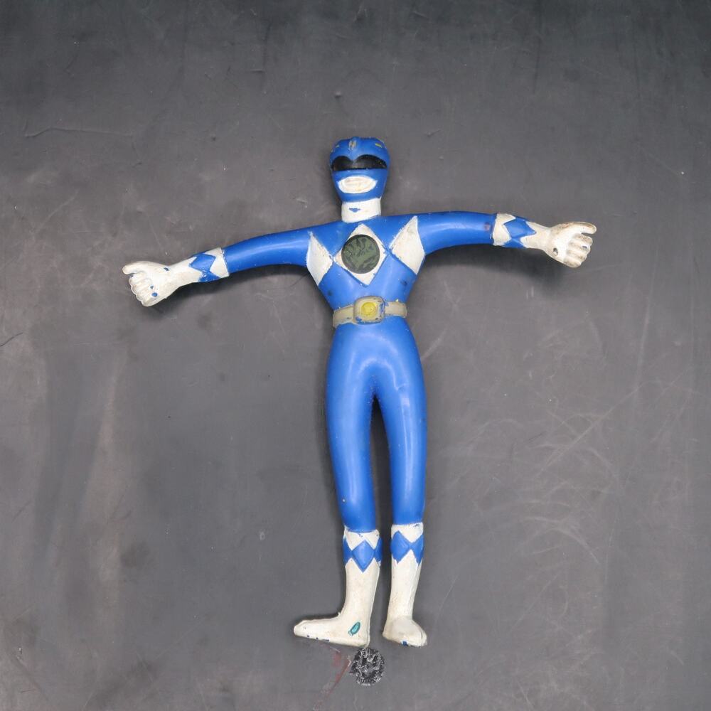 Saban Power Rangers Red Ranger & Blue Ranger Rubber Bendy Figure MMPR 1994 - Picture 6 of 10